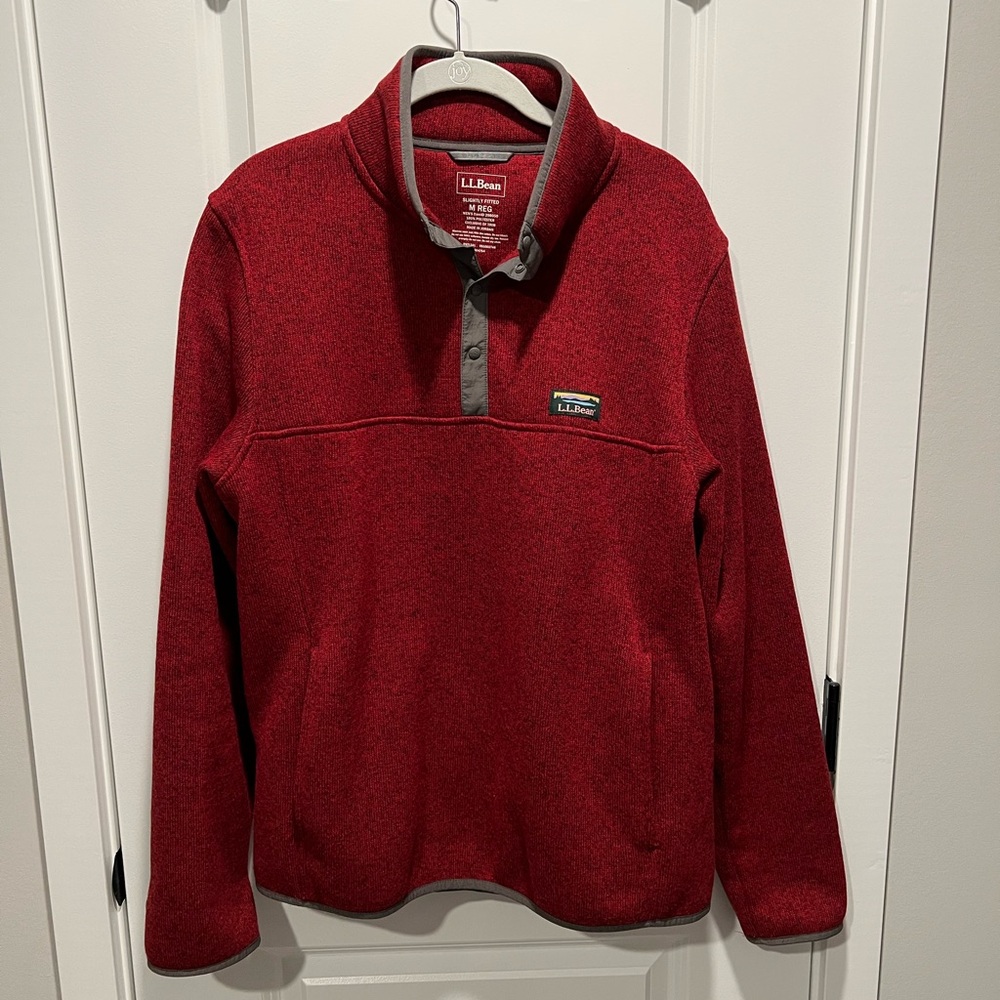 Men's LL Bean Sweater Fleece Pullover - M